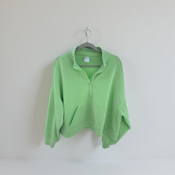 all in motion Tops - ALL IN MOTION Women's Activewear Long Sleeve Half Zip, Green,Pullover Size XXL